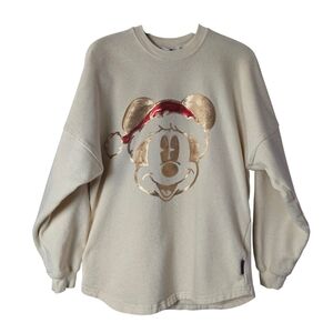 Disneyland Parks Resort Mickey Mouse Sequined Santa Hat Holiday Spirit Jersey